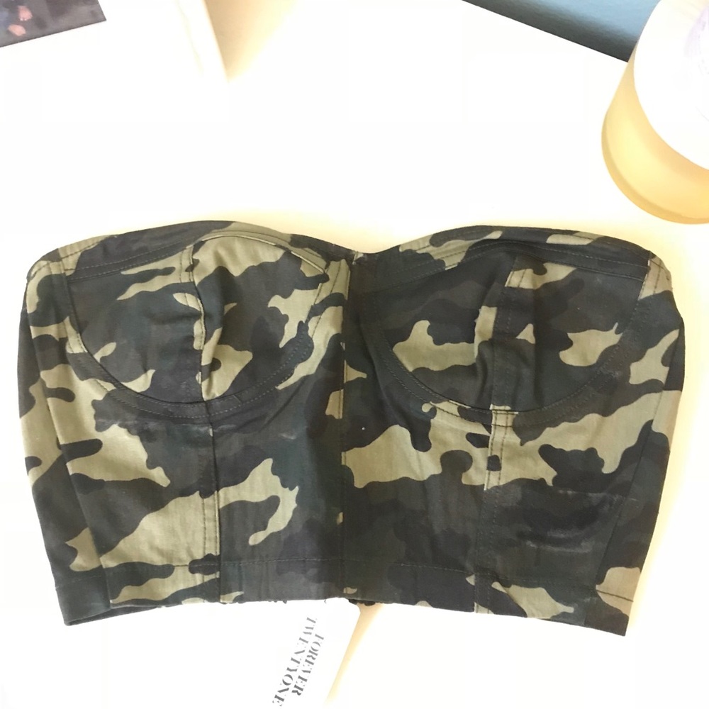 NWT camp crop top